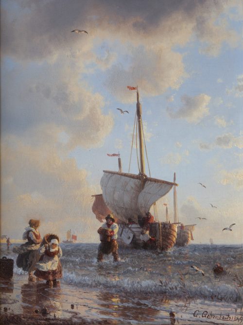 Achenbach, Andreas: Am Strand, 1849