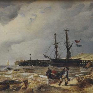 Achenbach, Andreas: Küstenlandschaft mit Fischern, 1839