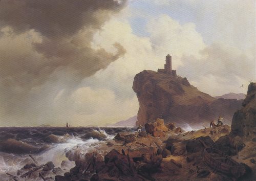 Achenbach, Andreas: Norwegische Küste, 1837
