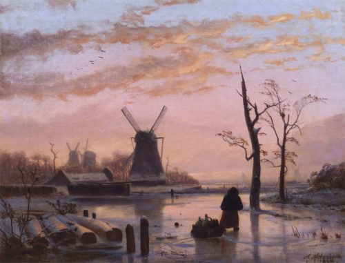 Achenbach, Andreas: Winterlandschaft, 1838