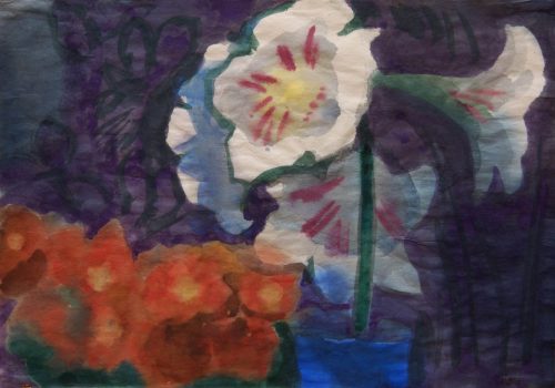Nolde, Emil: Blumenstillleben mit Amaryllis, 1935