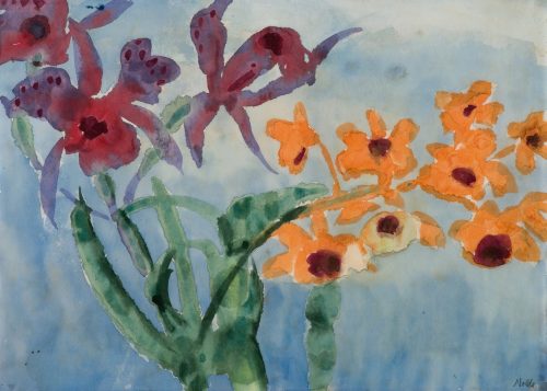 Nolde, Emil: Blühender Blütenzweig, 1925