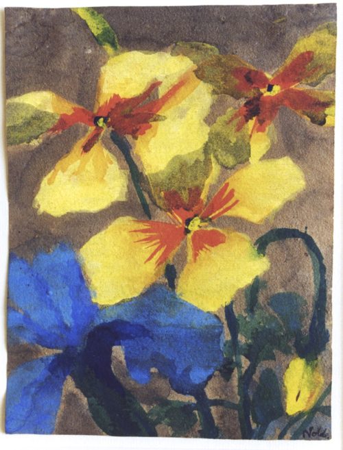 Nolde, Emil: Gelbe und blaue Amaryllis