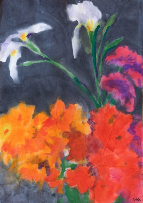Nolde, Emil: Iris und Sommerblumen