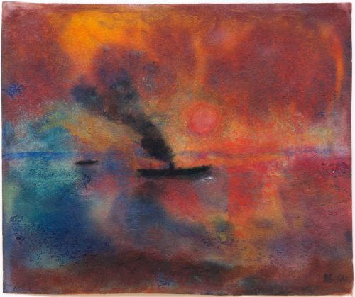 Nolde, Emil: Rote Abendsonne, 1946