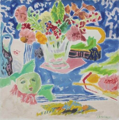 Cavaillès, Jules: Blumenarrangement mit Maske