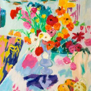 Cavaillès, Jules: Blumenstrauß und Obstteller