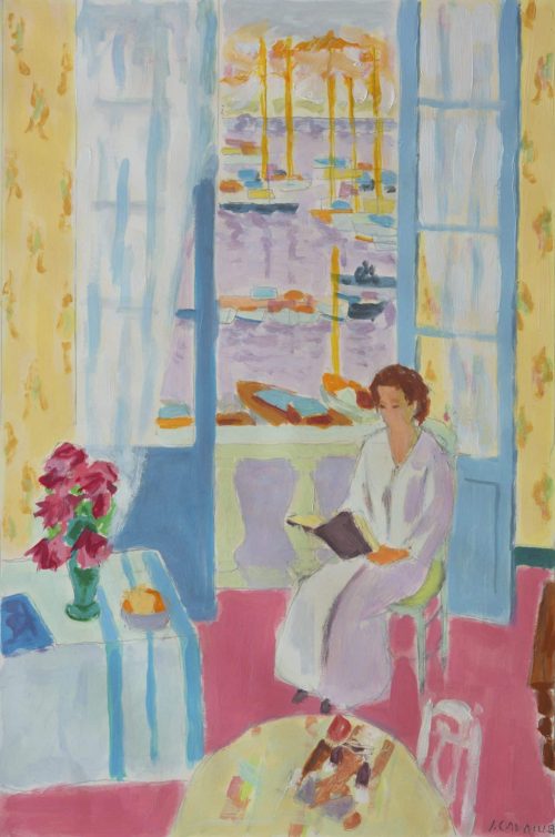 Cavaillès, Jules: Lesevergnügen am Balkon