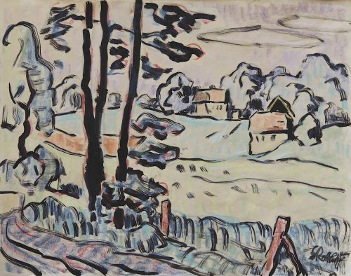 Schmidt-Rottluff, Karl: Landschaft mit Häusern