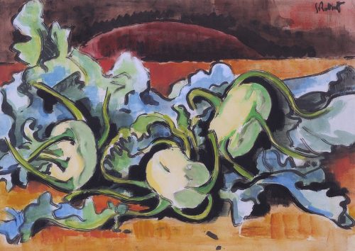 Schmidt-Rottluff, Karl: Stillleben mit Kohl