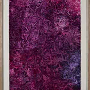Michael Stich Lightning Series No 10 2023, Acryl auf Papier, 177 x 97 cm