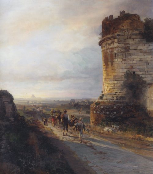 Achenbach, Oswald: Blick auf Rom, 1880