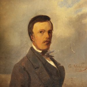 Achenbach, Oswald: Portrait von Andreas Achenbach mit 28, 1843