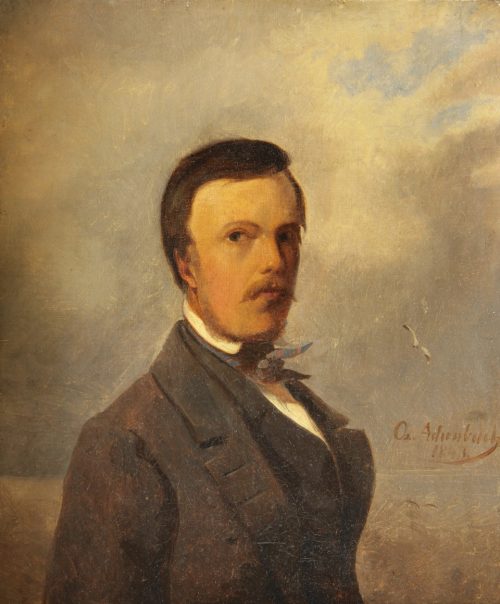 Achenbach, Oswald: Portrait von Andreas Achenbach mit 28, 1843