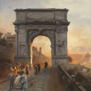Achenbach, Oswald: Via Sacra Rom, 1876