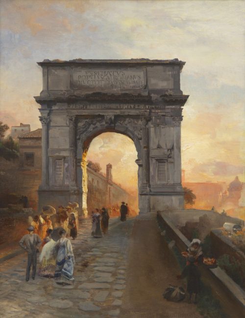 Achenbach, Oswald: Via Sacra Rom, 1876