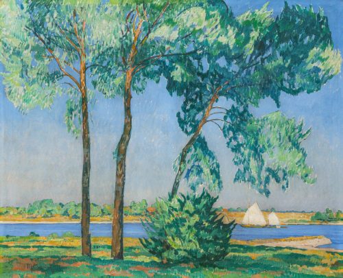 Max Clarenbach: Pappeln am Niederrhein
