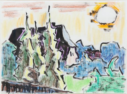 Schmidt-Rottluff, Karl: Bauernkate, um 1950
